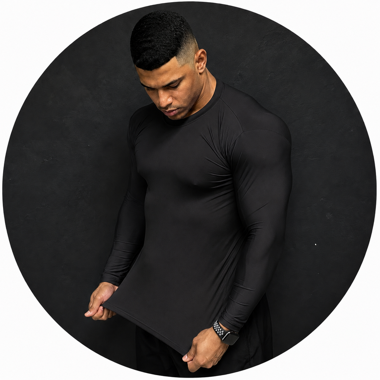 Elasticidade da camiseta t&eacute;rmica masculina LC15 Sports